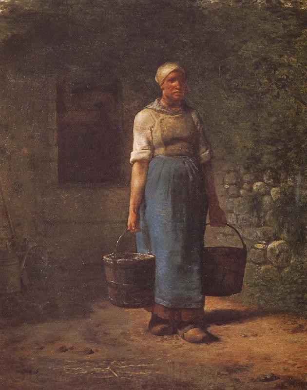 Jean Francois Millet Woman carry the water Norge oil painting art